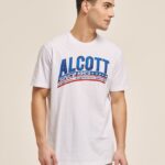 είδη ένδυσης Alcott T-shirt με λογότυπο μπλε άνδρες RRJDJ4609