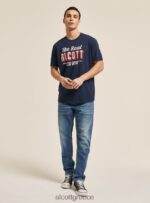είδη ένδυσης Alcott T-shirt με λογότυπο μπλε άνδρες RRJDJ41198 - Image 3
