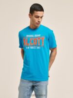 είδη ένδυσης Alcott T-shirt με λογότυπο μπλε άνδρες RRJDJ41200 - Image 3