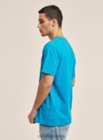είδη ένδυσης Alcott T-shirt με λογότυπο μπλε άνδρες RRJDJ41200 - Image 4