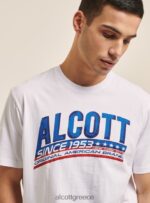 είδη ένδυσης Alcott T-shirt με λογότυπο μπλε άνδρες RRJDJ4609 - Image 5