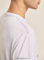 είδη ένδυσης Alcott T-shirt με λογότυπο μπλε άνδρες RRJDJ4609 - Image 6
