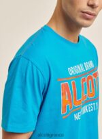 είδη ένδυσης Alcott T-shirt με λογότυπο μπλε άνδρες RRJDJ41200 - Image 6