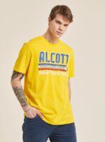 είδη ένδυσης Alcott T-shirt με λογότυπο μπλε άνδρες RRJDJ4977