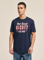 είδη ένδυσης Alcott T-shirt με λογότυπο μπλε άνδρες RRJDJ41198