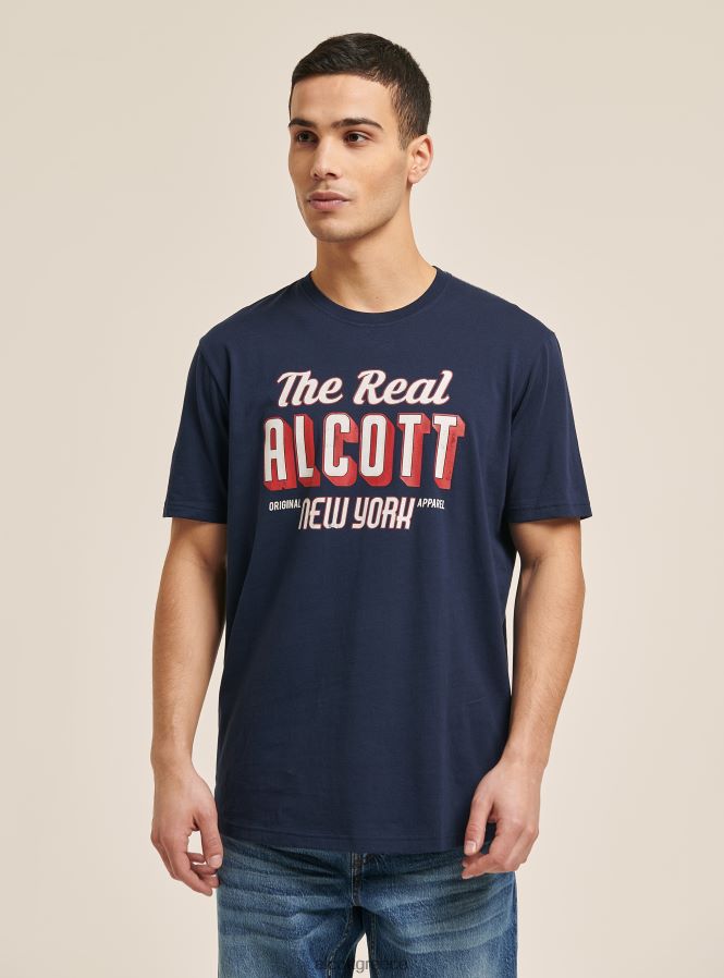 ceb5ceafceb4ceb7_ceadcebdceb4cf85cf83ceb7cf82_alcott_t_shirt_cebcceb5_cebbcebfceb3cf8ccf84cf85cf80cebf_cebccf80cebbceb5_ceacce.jpg είδη ένδυσης Alcott T-shirt με λογότυπο μπλε άνδρες RRJDJ41198 - Image 1