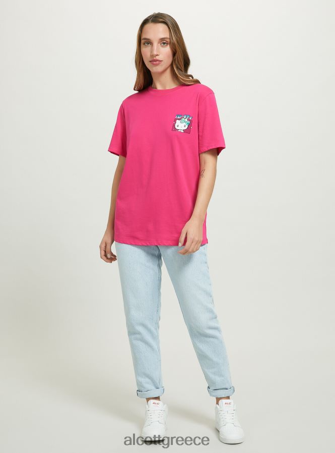 είδη ένδυσης Alcott t-shirt hello kitty fx2 fuxia medium γυναίκες RRJDJ4163 - Image 4