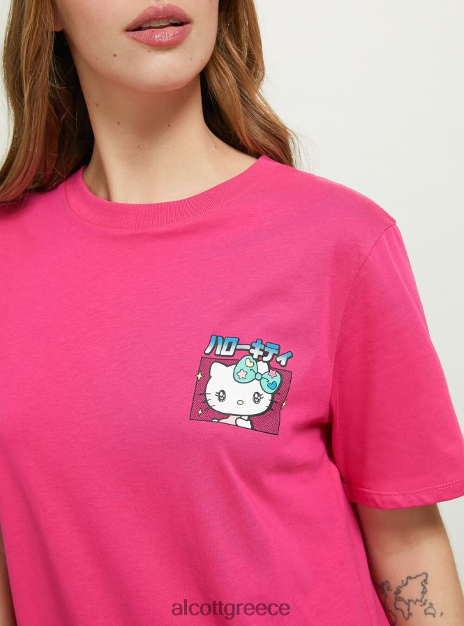 είδη ένδυσης Alcott t-shirt hello kitty fx2 fuxia medium γυναίκες RRJDJ4163 - Image 6