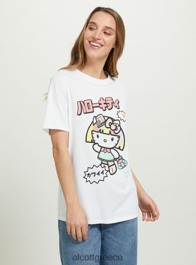είδη ένδυσης Alcott t-shirt hello kitty wh3 λευκό γυναίκες RRJDJ4176 - Image 2