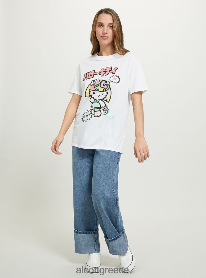 είδη ένδυσης Alcott t-shirt hello kitty wh3 λευκό γυναίκες RRJDJ4176 - Image 3