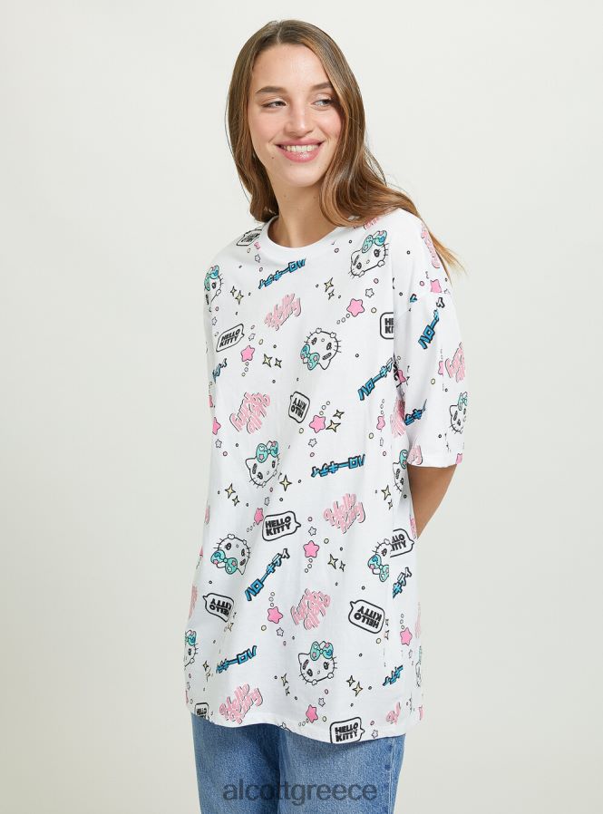 είδη ένδυσης Alcott t-shirt hello kitty wh3 λευκό γυναίκες RRJDJ4470 - Image 4