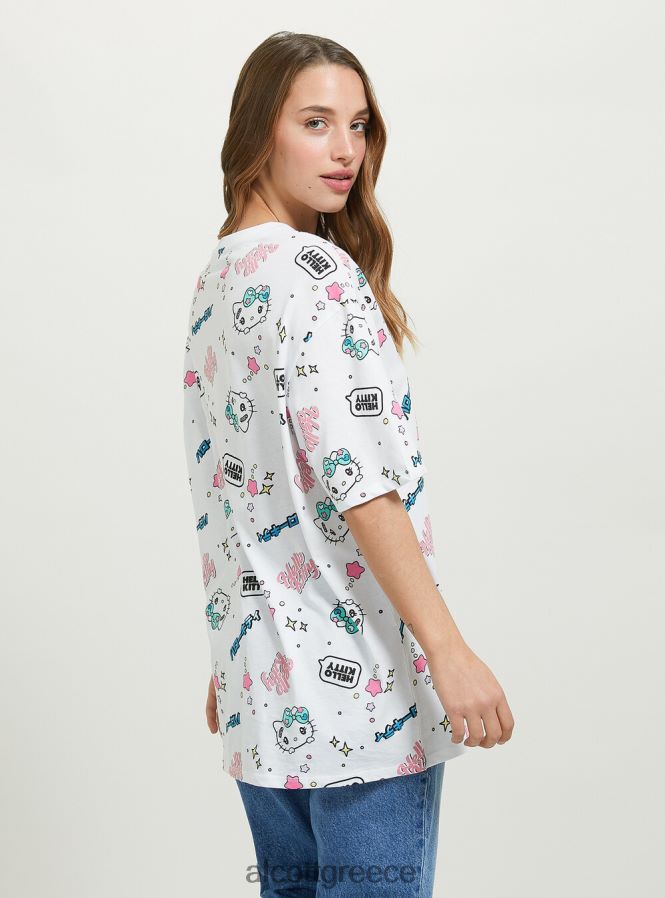 είδη ένδυσης Alcott t-shirt hello kitty wh3 λευκό γυναίκες RRJDJ4470 - Image 5