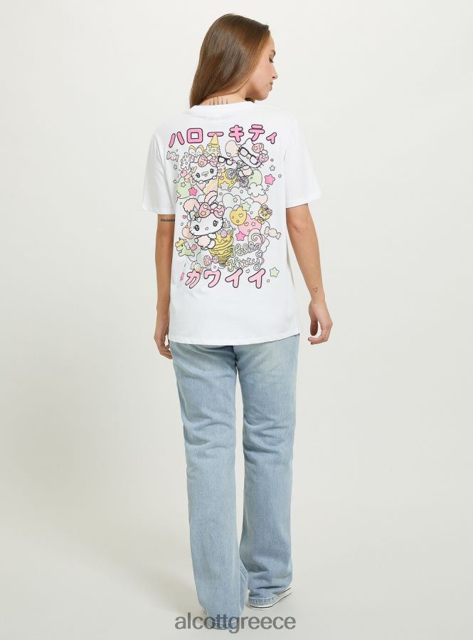 είδη ένδυσης Alcott t-shirt hello kitty wh3 λευκό γυναίκες RRJDJ4145 - Image 5