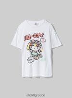 είδη ένδυσης Alcott t-shirt hello kitty wh3 λευκό γυναίκες RRJDJ4176 - Image 6