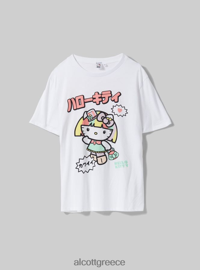 είδη ένδυσης Alcott t-shirt hello kitty wh3 λευκό γυναίκες RRJDJ4176 - Image 6