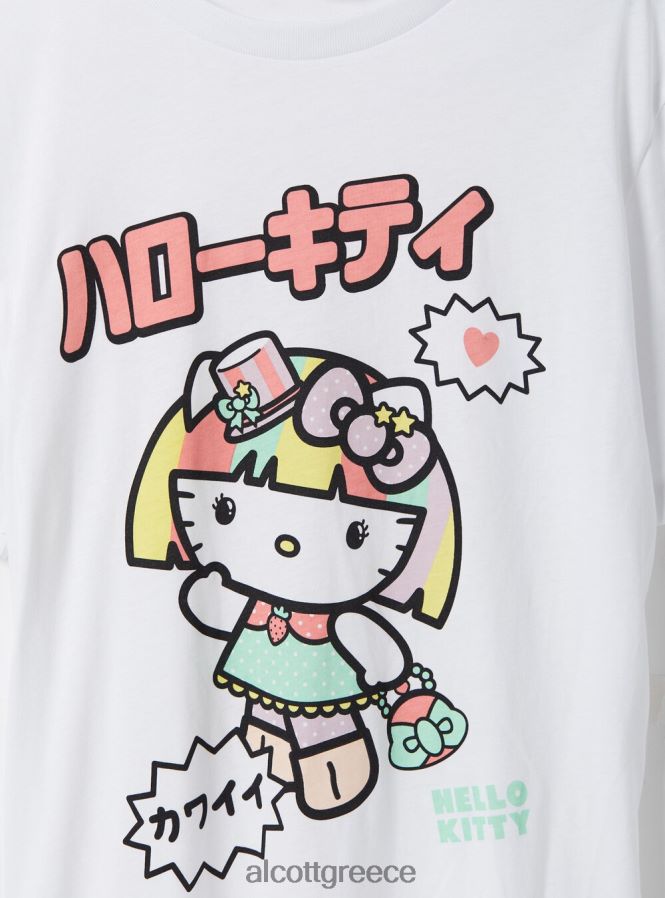 είδη ένδυσης Alcott t-shirt hello kitty wh3 λευκό γυναίκες RRJDJ4176 - Image 7