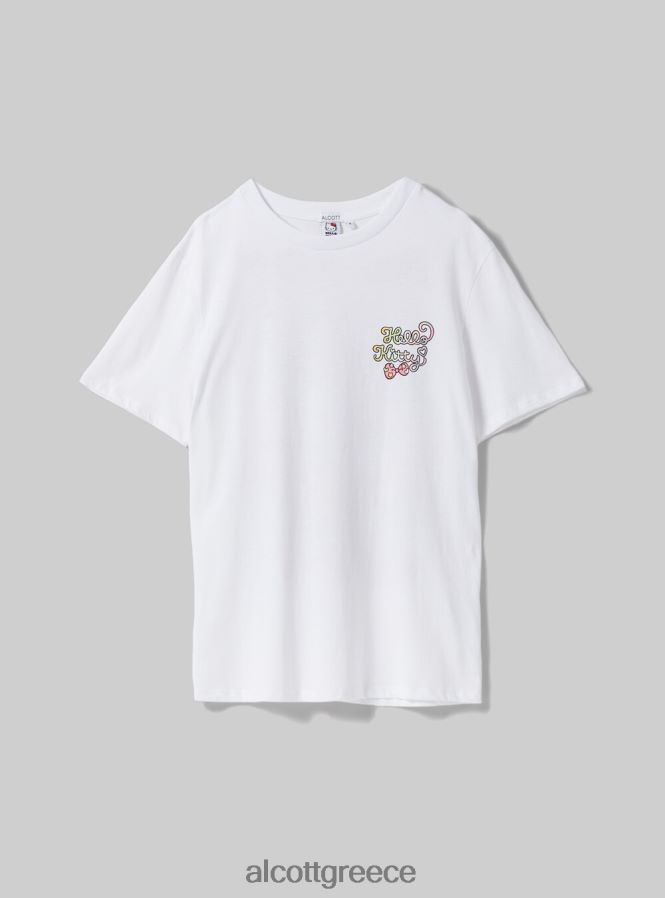 είδη ένδυσης Alcott t-shirt hello kitty wh3 λευκό γυναίκες RRJDJ4145 - Image 7