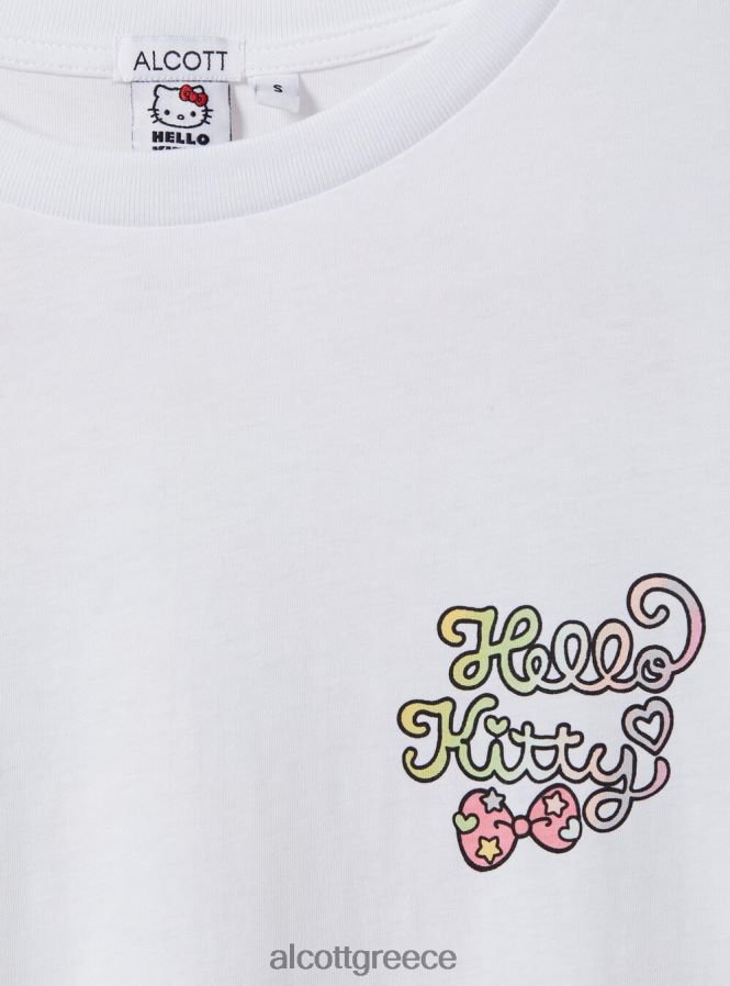 είδη ένδυσης Alcott t-shirt hello kitty wh3 λευκό γυναίκες RRJDJ4145 - Image 8