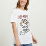 είδη ένδυσης Alcott t-shirt hello kitty wh3 λευκό γυναίκες RRJDJ4176