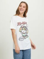 είδη ένδυσης Alcott t-shirt hello kitty wh3 λευκό γυναίκες RRJDJ4176