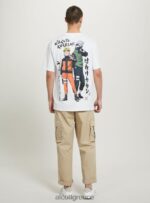 είδη ένδυσης Alcott t-shirt naruto wh3 λευκό άνδρες RRJDJ4652 - Image 3
