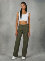 είδη ένδυσης Alcott twill cargo παντελόνι bk1 μαύρο γυναίκες RRJDJ4314
