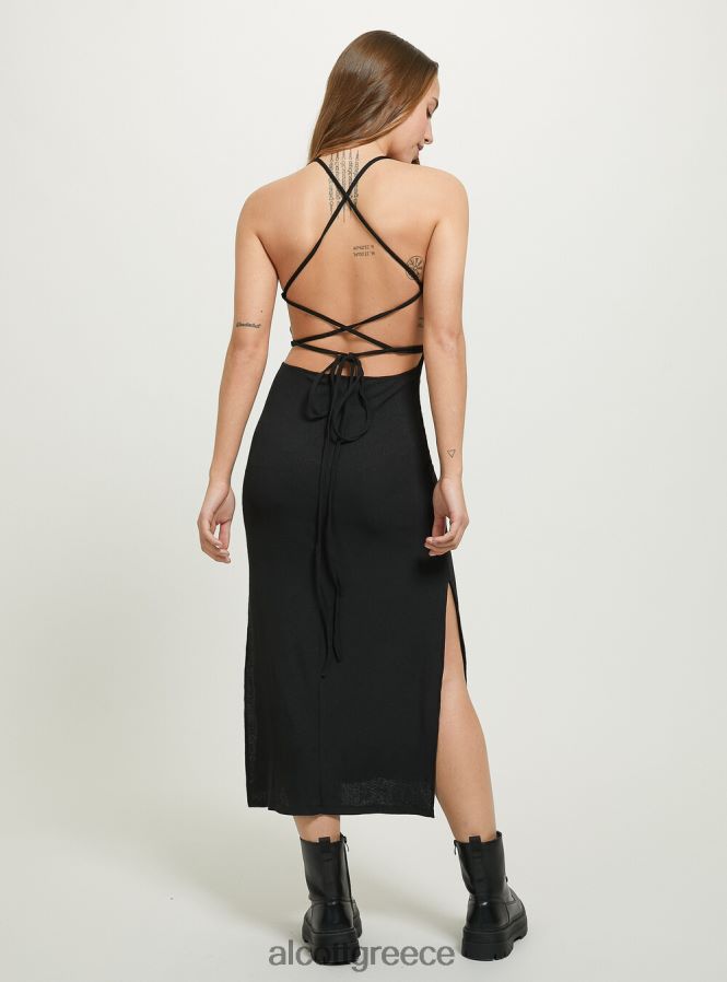 είδη ένδυσης Alcott vestito lace up con scollo sul πίσω μαύρος γυναίκες RRJDJ463 - Image 5